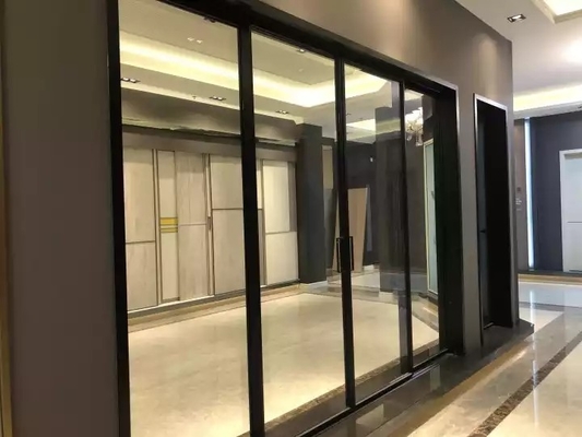 현대 강화 유리문, 방수 미끄러져 움직이는 알루미늄 프레임 문