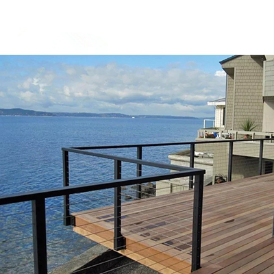 주문 제작된 알루미늄 잔 발코니 레일 Outdoor Designs 계단 난간