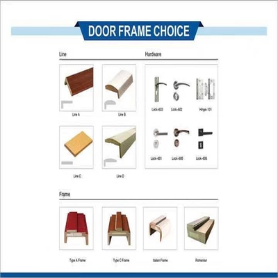 집을 위한 ISO9001 CE MDF 검은 내무 무장한 앞문