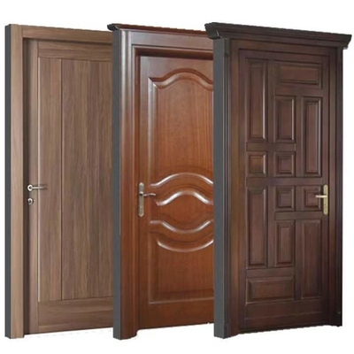 불연성 MDF 목재 도어 HDF ABS PVC WPC 마호가니 나무 엔트리 도어