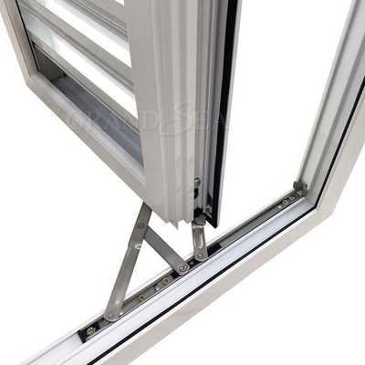 아파트 양극화 알루미늄 나코 유리창 여닫이 창 PVC UPVC 비늘창