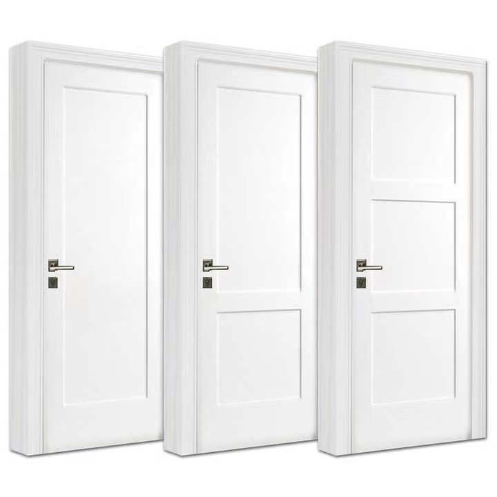 집의 호텔 아파트 3 패널 고체 목재 문 MDF 아메리칸 스타일 앞문