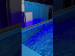판매, 만들어져 있는 빛을 내는 현대 컨테이너 풀 수영을 위한 모바일 조립식 컨테이너 수영장