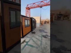 현대 호화 빌라 집에 움직일 수 있는 미리 제조하는  확장가능한 해운 사무소 프레임 콘테이너 집
