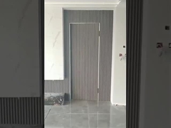 무프레임형 나무 내부 Mdf는 숨겨진 힌지 비밀 HDF 문으로 숨겨진 보이지 않는 디자인을 분출시킵니다