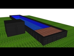 40FT 모바일 조립식 수정 24V LED 라이트 컨테이너 수영장